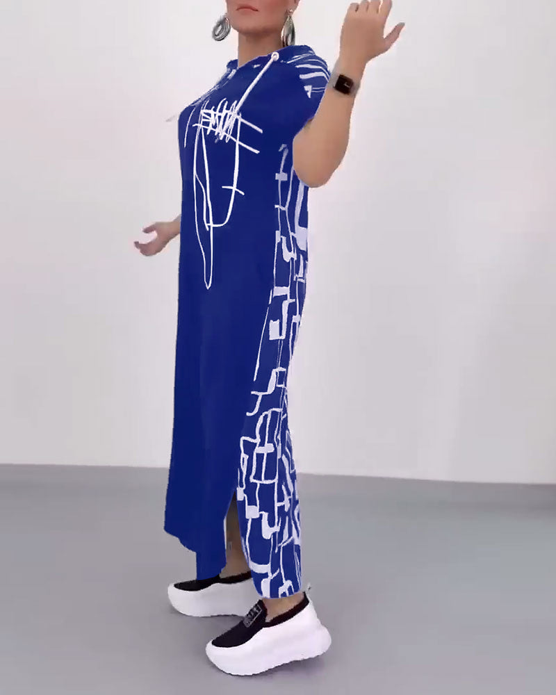 Ilana™ - Maxi Contrast Rits Jurk