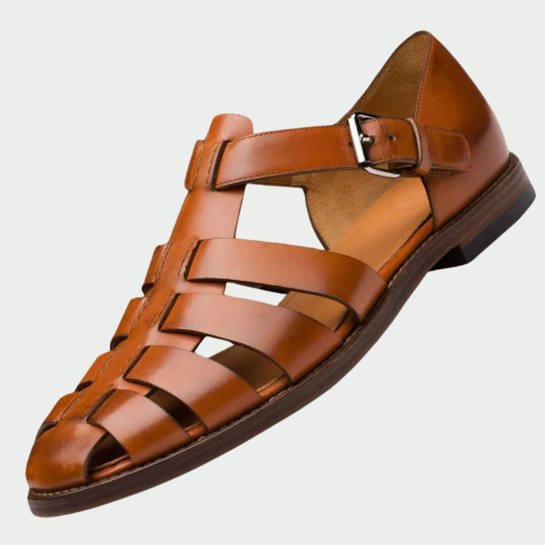 Ben™ - Premium leren herensandalen