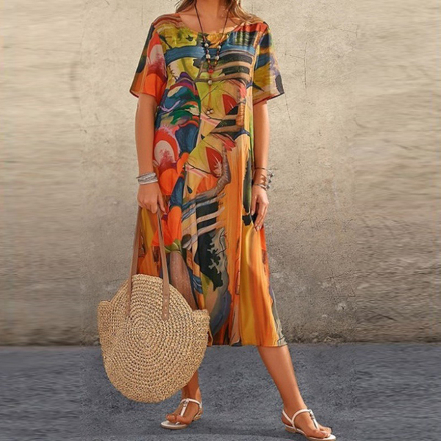 Arielle™ - Comfortabele Bloemenjurk
