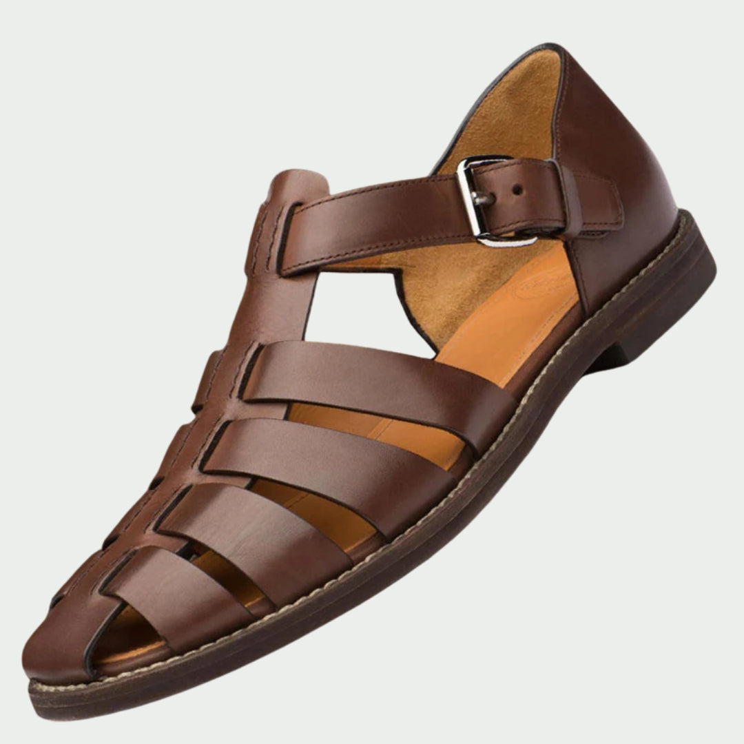 Ben™ - Premium leren herensandalen