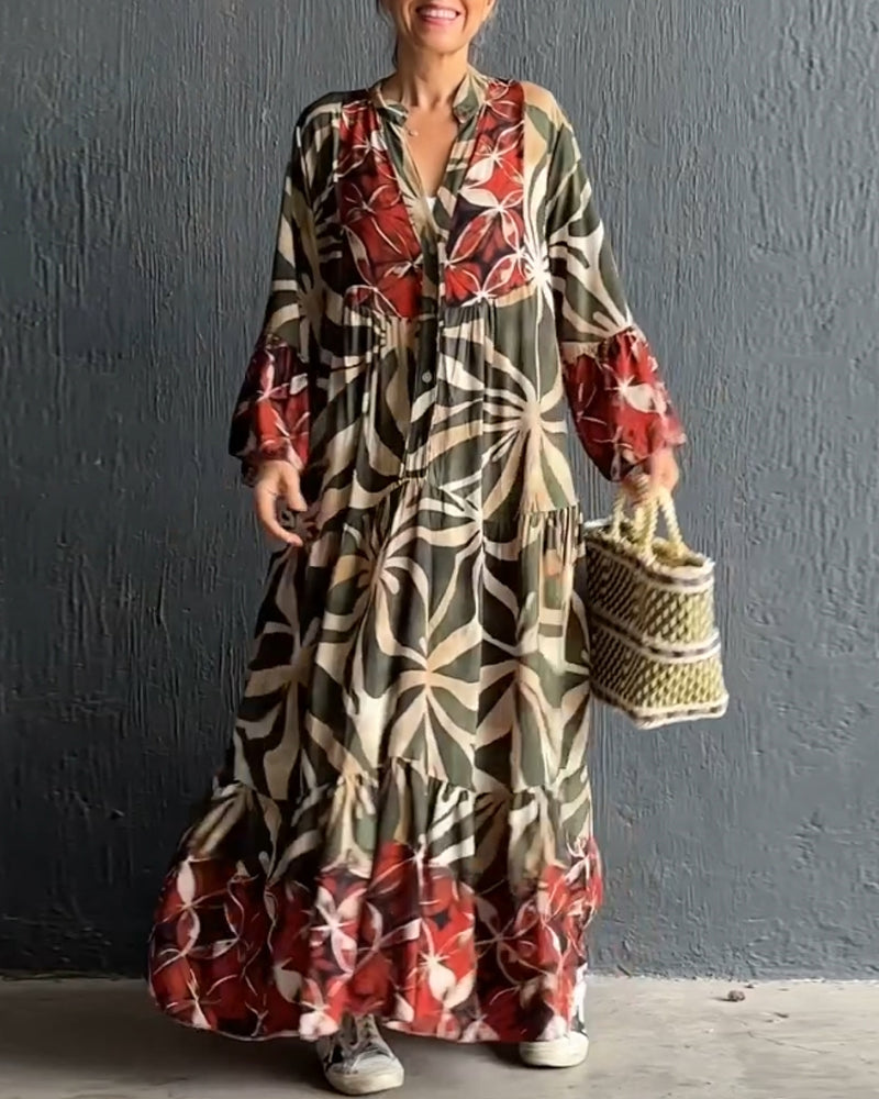 Anika™ - casual vakantiejurk met print