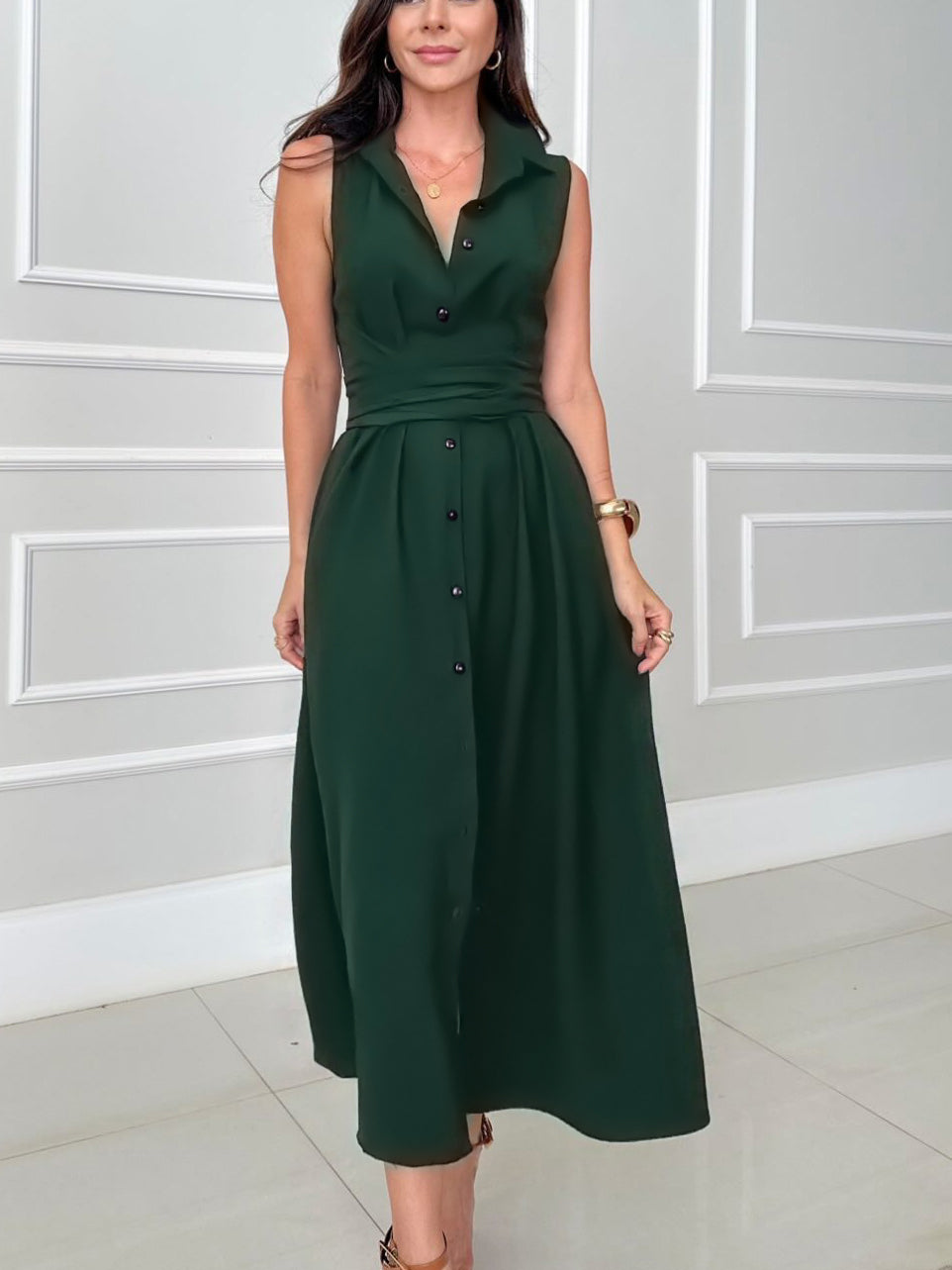 Romaine™ - Elegante jurk met strikeffect