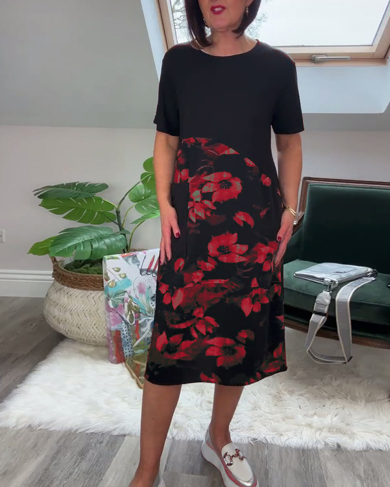 Fien™ - Casual jurk met bloemenprint