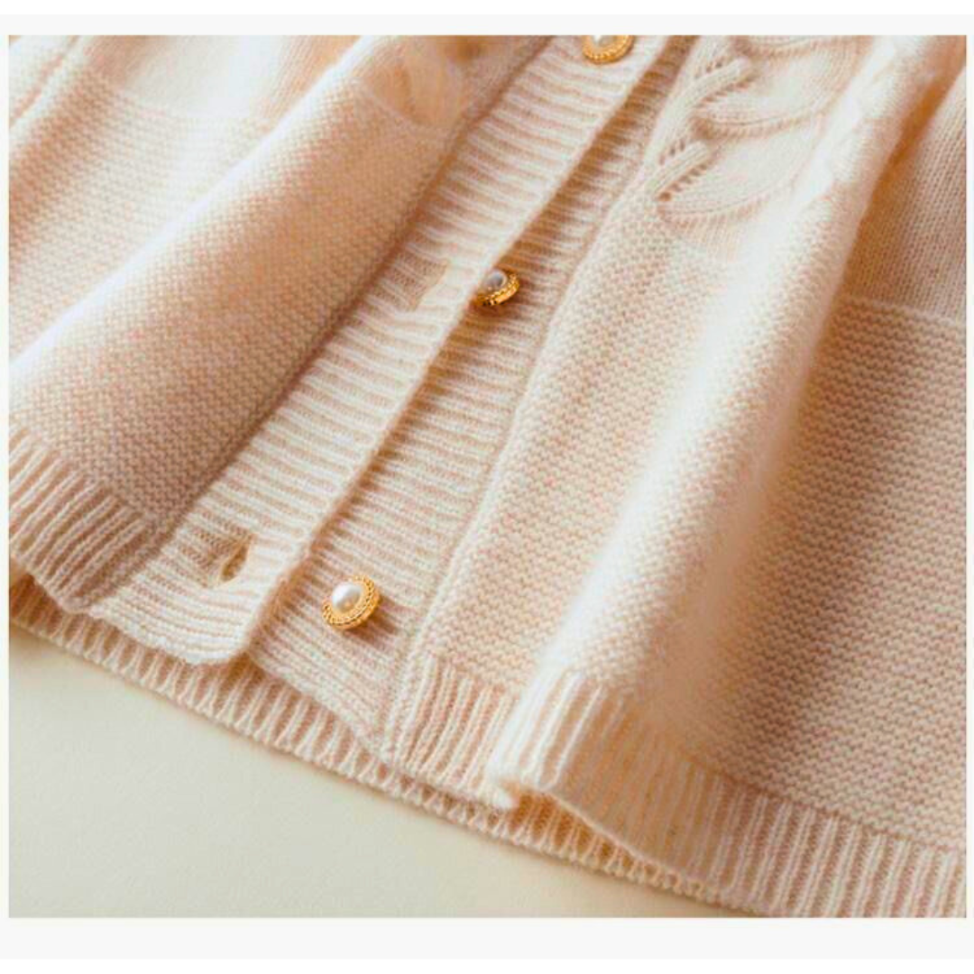 Alexandrine™ - Gilet in Wol met Ronde Hals voor Vrouwen
