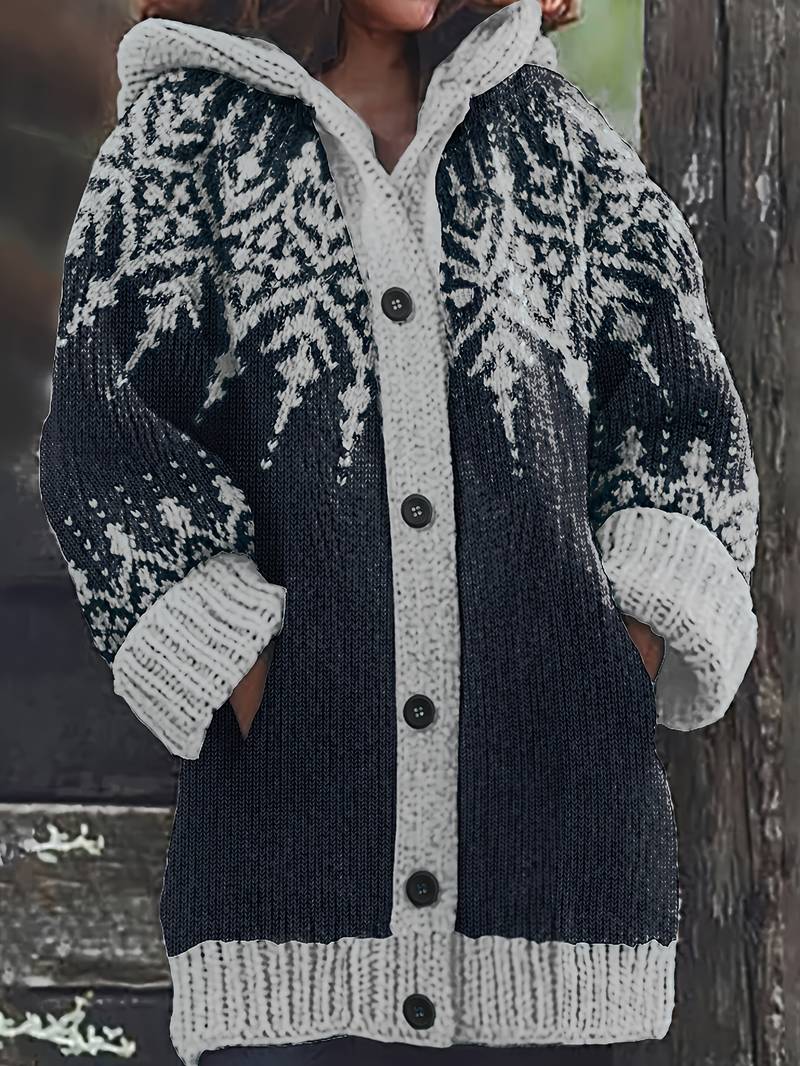 Isaralisse - Oversized Winterprint Mantel
