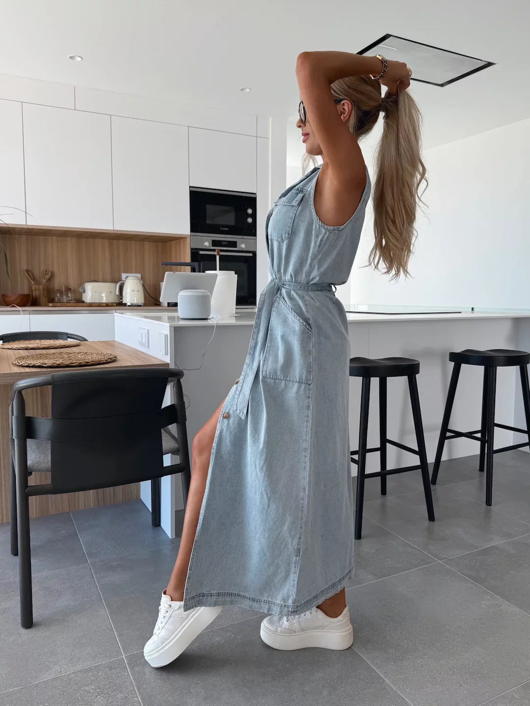Diane™ - Maxi Denim Jurk
