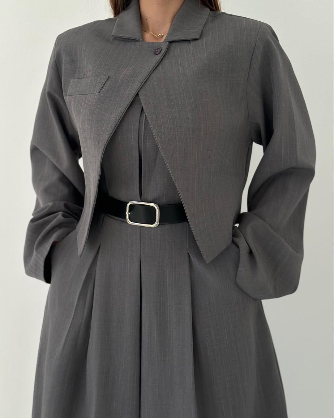 Cyravine - Vrouwen Ensemble Bustier en Jas in Elegante en Trendy Stijl