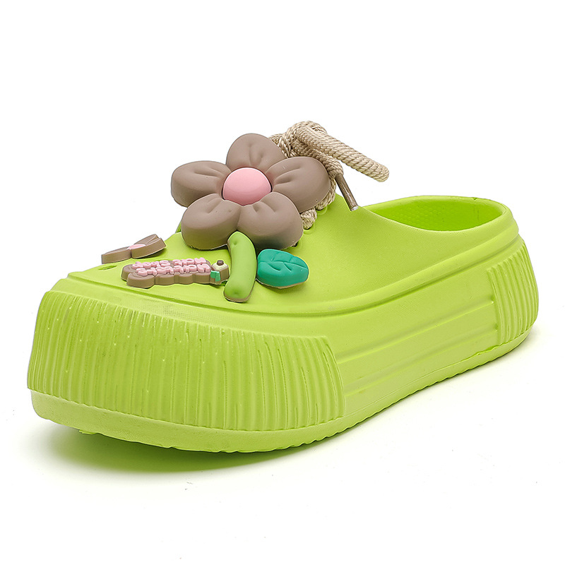 Auralie™ - Ademende pantoffels met bloemendecoratie