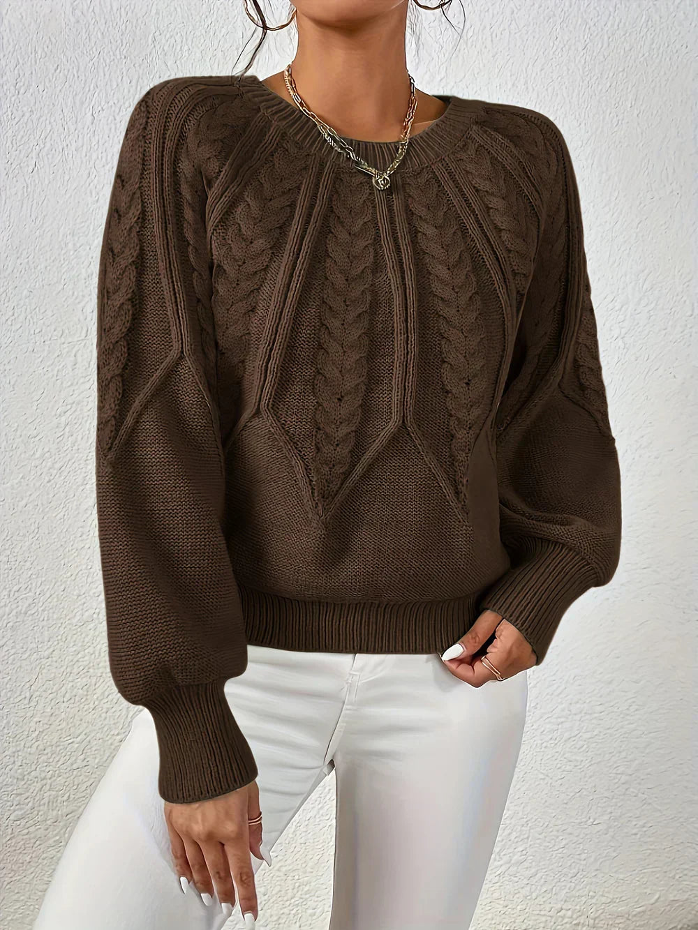 Cezanne™ - Dikke Pullover met Pofmouwen voor Dames