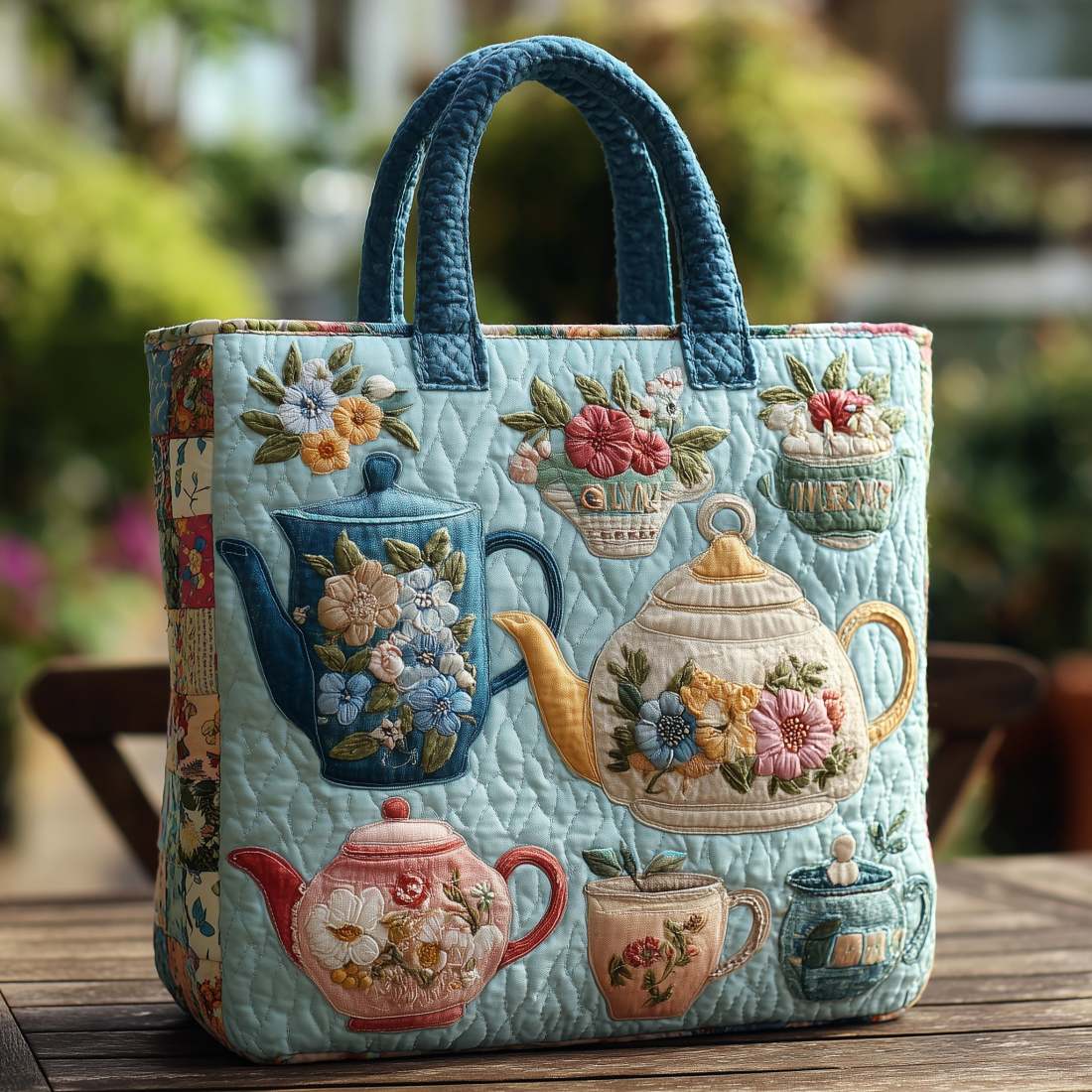 Gwenavella - Artistieke Tas met 3D Bloemmotief