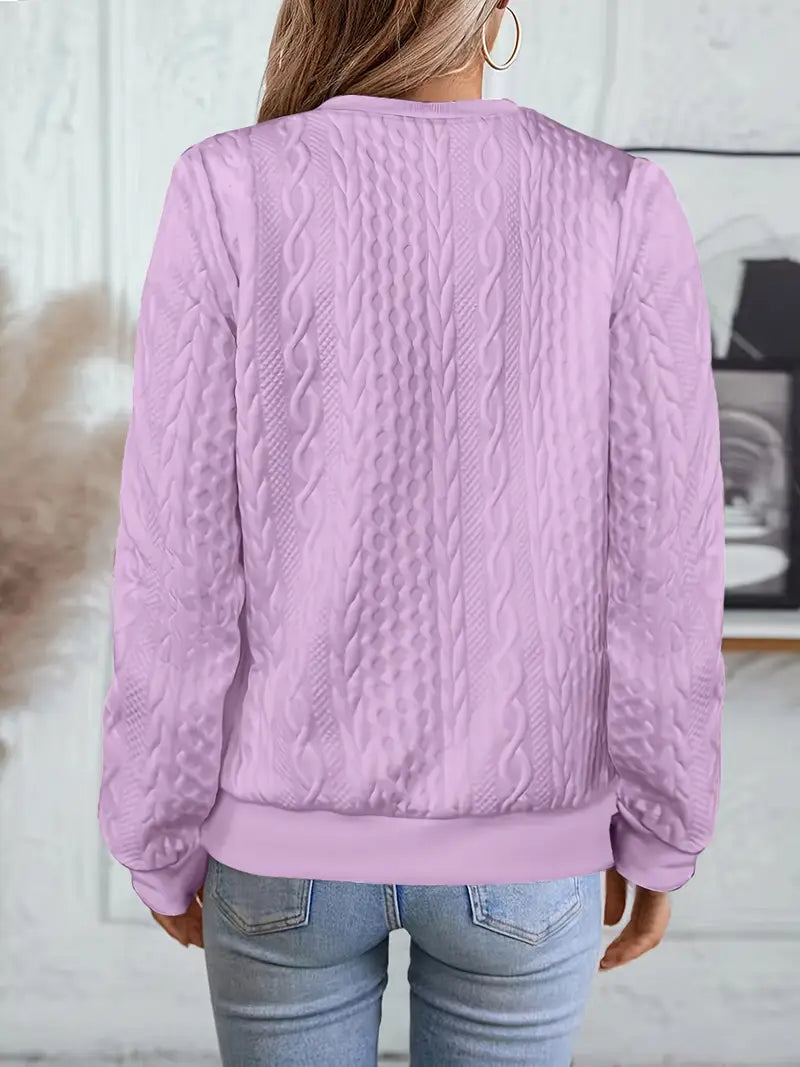 Elanisse™ - Casual damesjas met baseballkraag, ritssluiting, gestructureerde stof