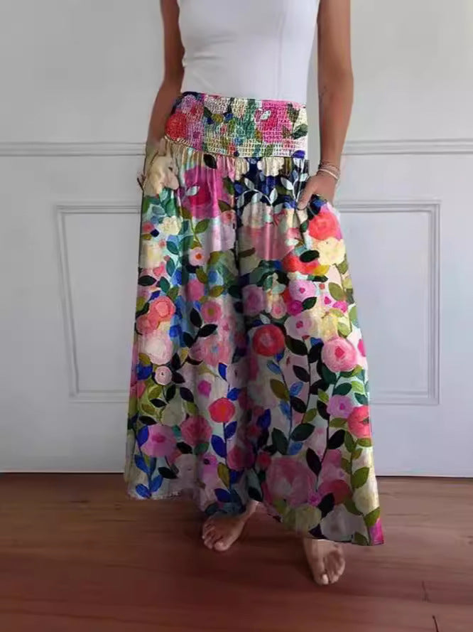 Pravina™ - Damesjeans met hoge taille en wijde pijpen
