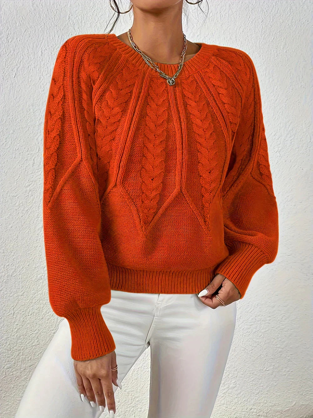 Cezanne™ - Dikke Pullover met Pofmouwen voor Dames
