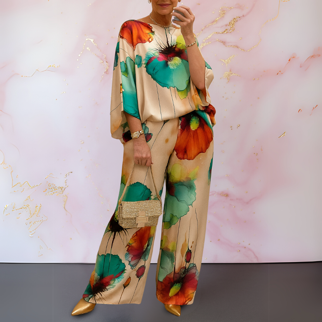 Ysella™ - Tweedelige damesset met prachtige print