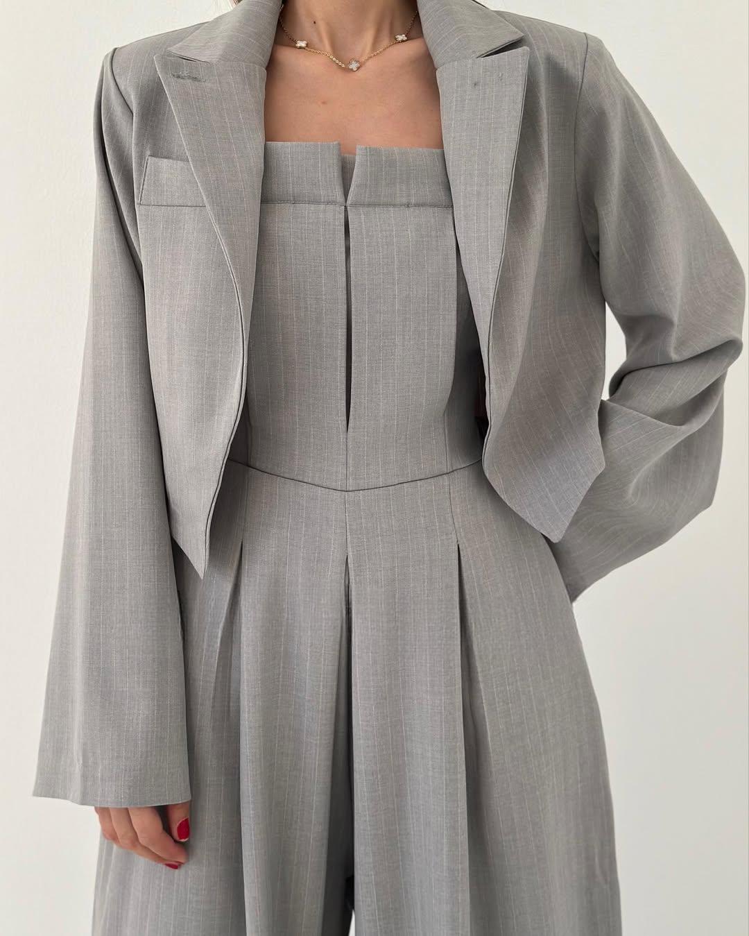 Cyravine - Vrouwen Ensemble Bustier en Jas in Elegante en Trendy Stijl