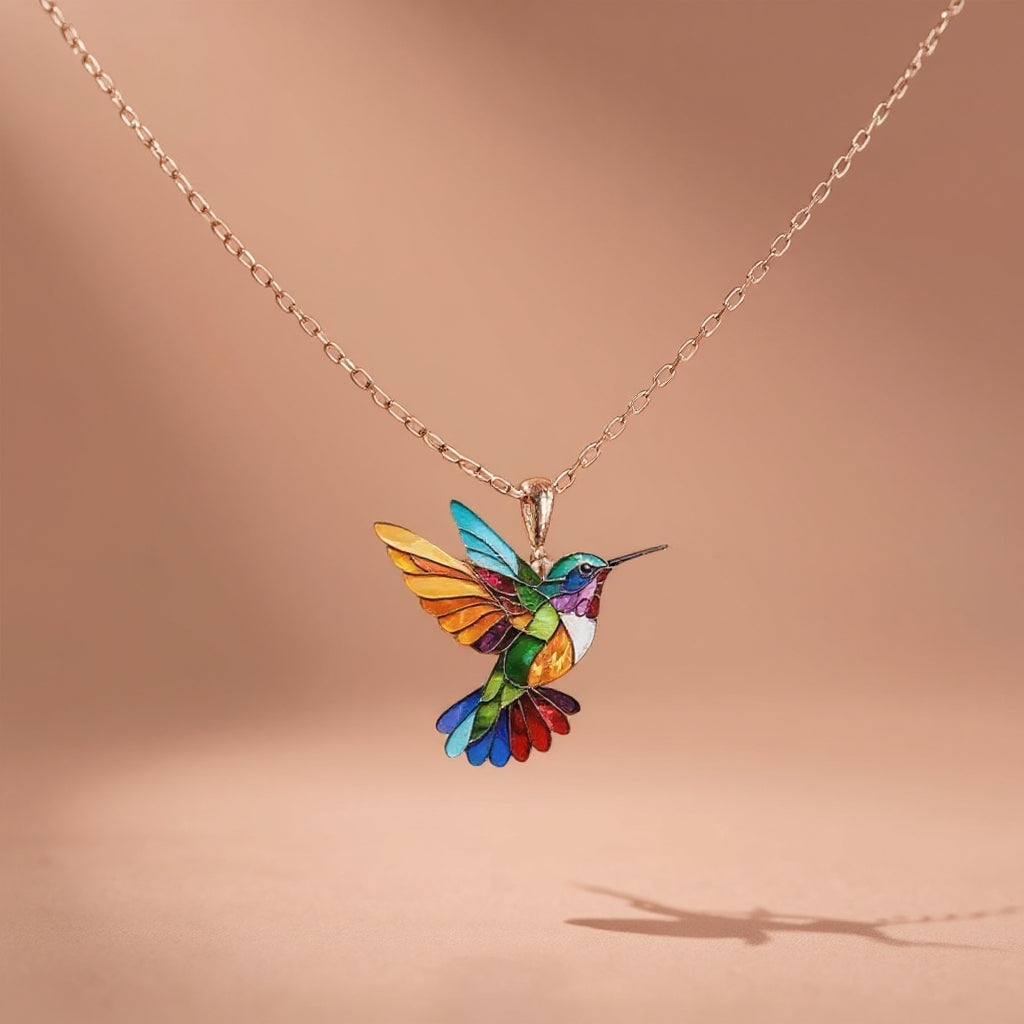 Helirianne - Elegante Hummingbird Ketting en Oorbellen