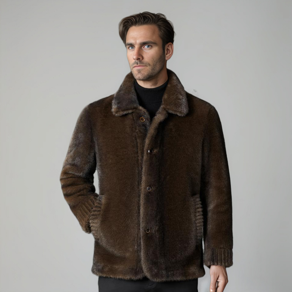 Aldéric™ - Heren Parka Jas met Nepbont Elegantie