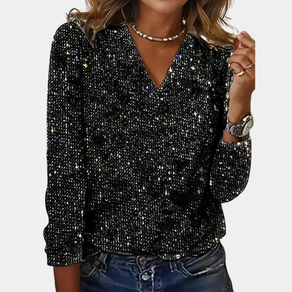 Tabitha™ - Glitter top voor dames