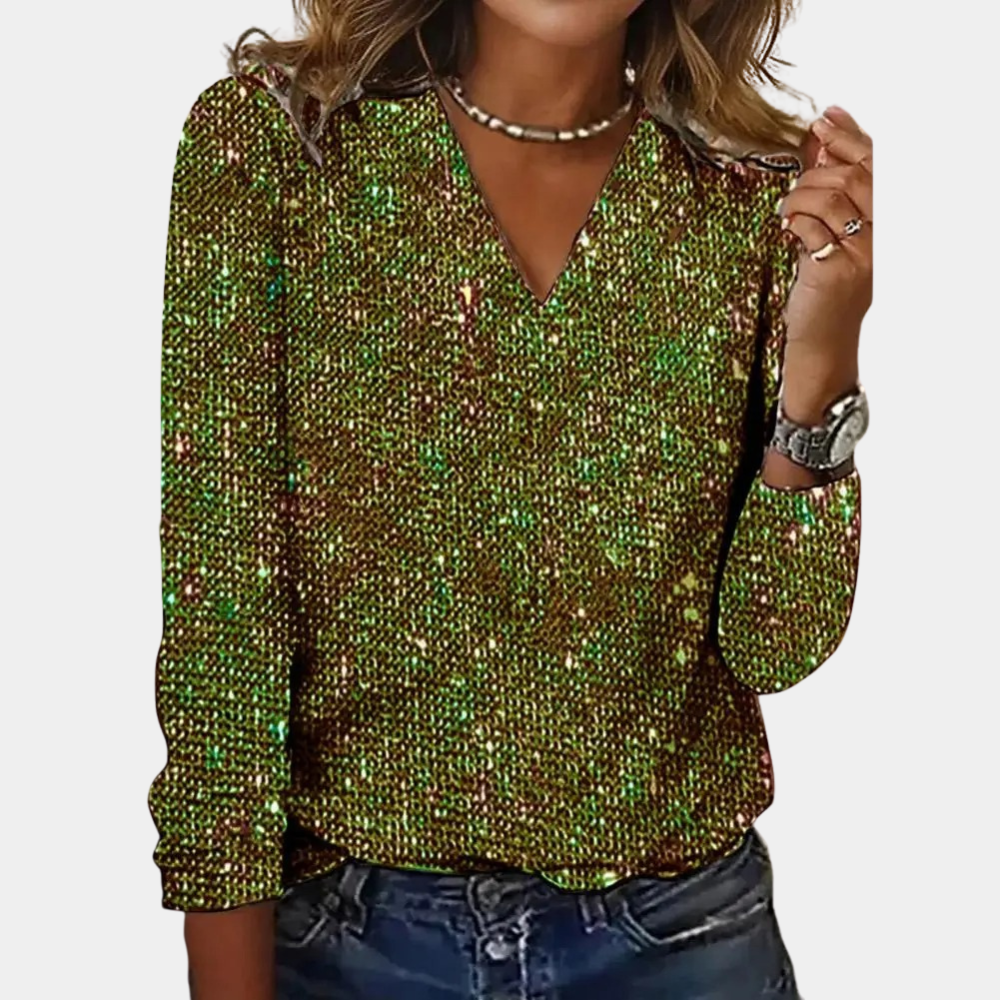 Tabitha™ - Glitter top voor dames