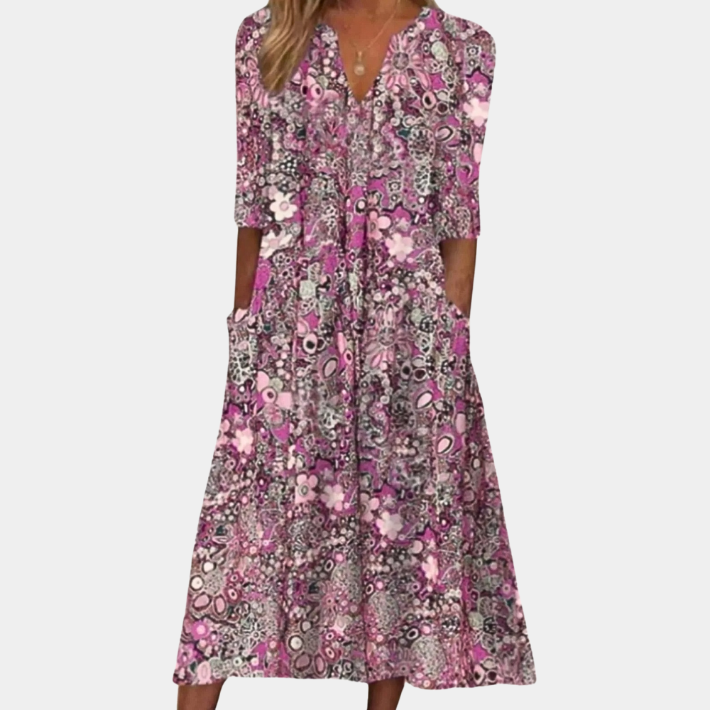 Violette™ - Boheemse Bloemenjurk