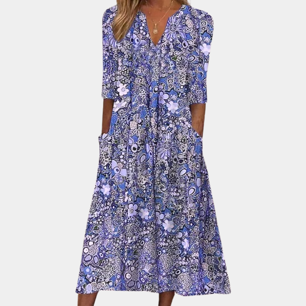 Violette™ - Boheemse Bloemenjurk