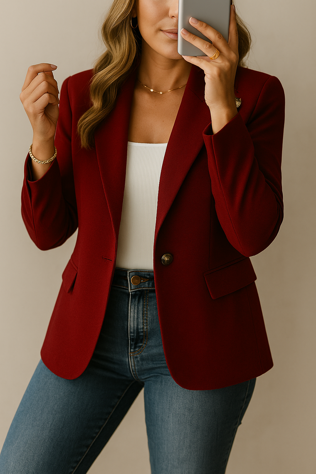 Bellindra™ - Gestructureerde blazer voor dagelijks gebruik