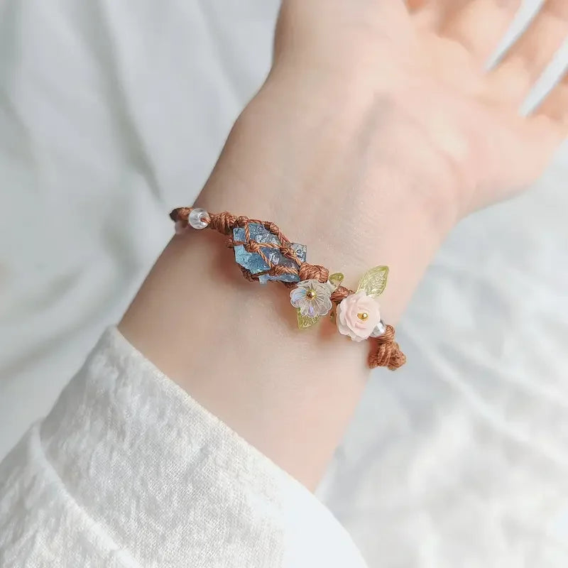 Elyssavine - Boheemse Armband Bloem & Kristal