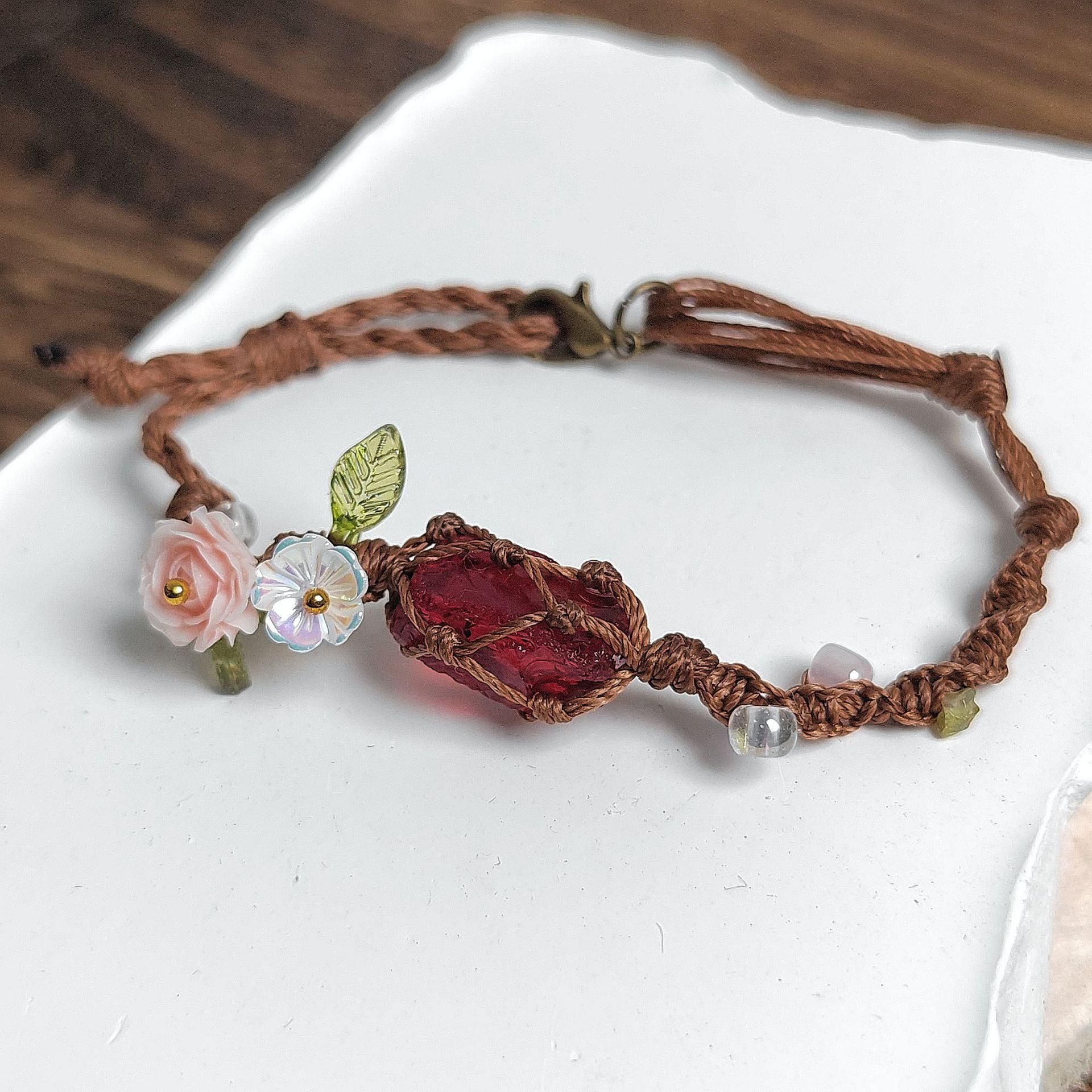 Elyssavine - Boheemse Armband Bloem & Kristal