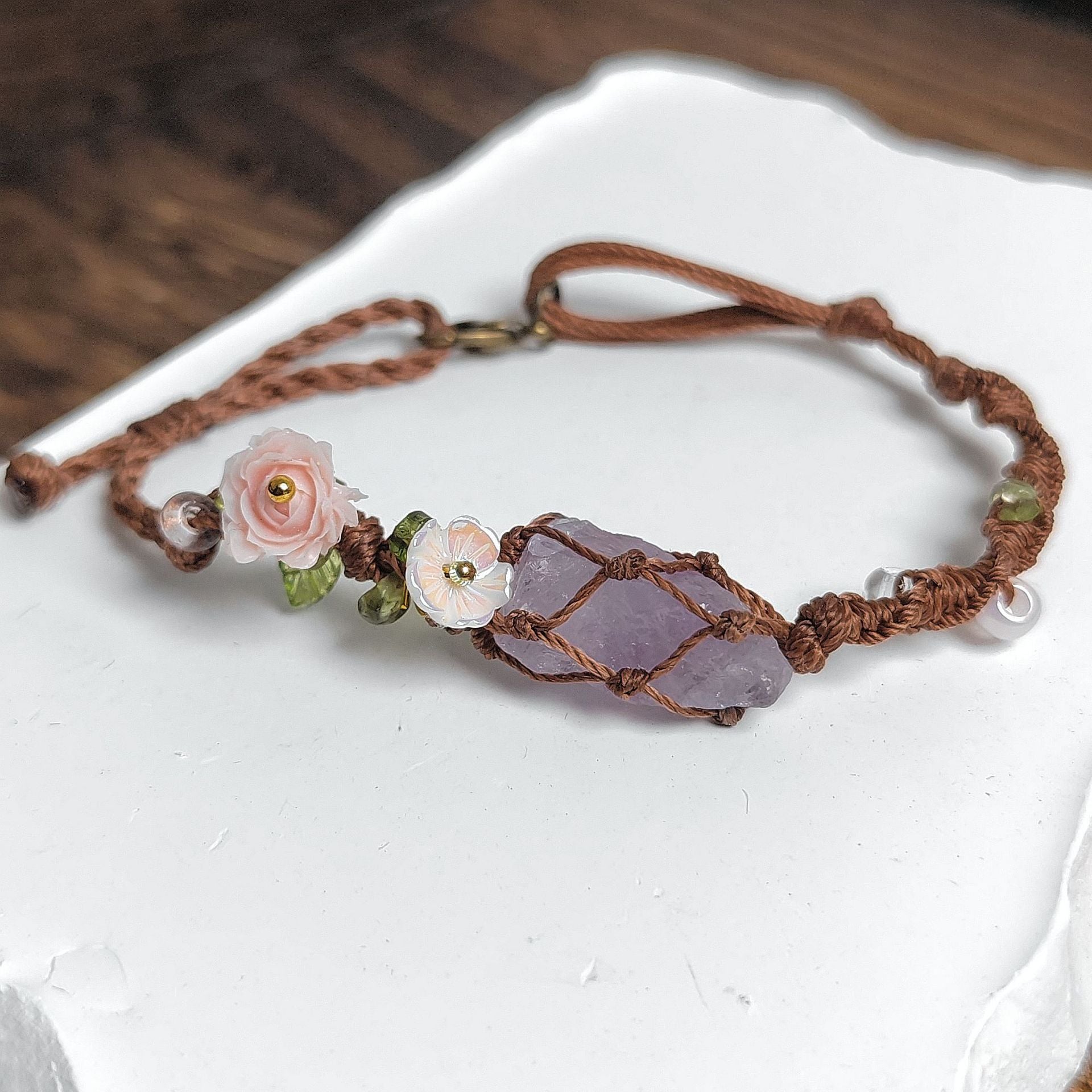 Elyssavine - Boheemse Armband Bloem & Kristal