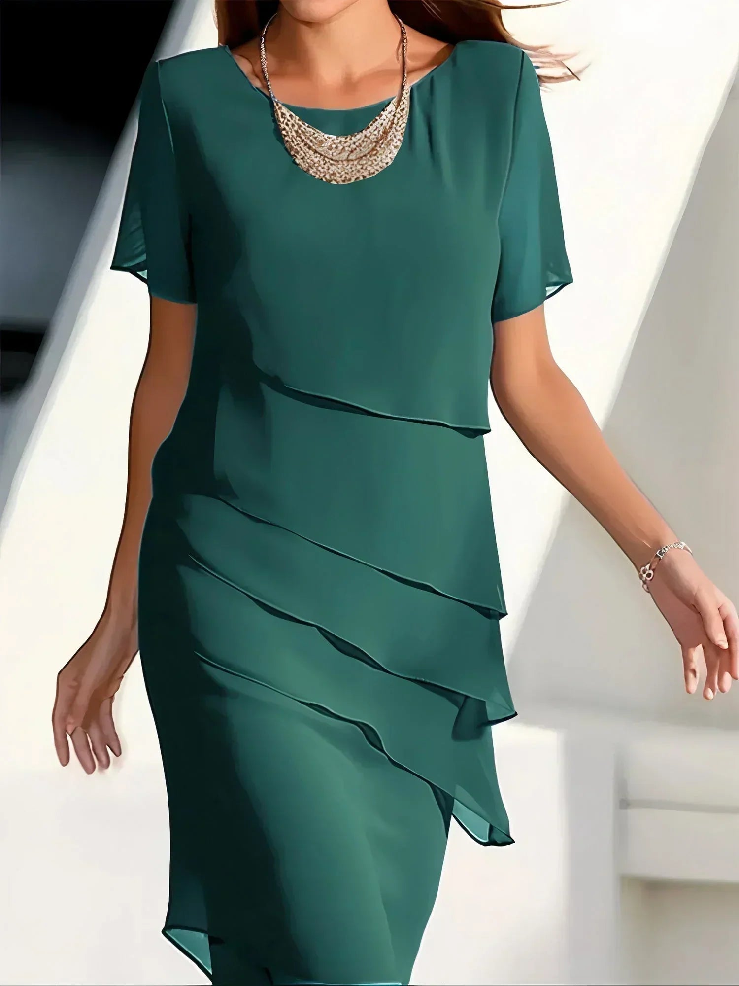 Quitterie™ - Elegante jurk met tummy control effect