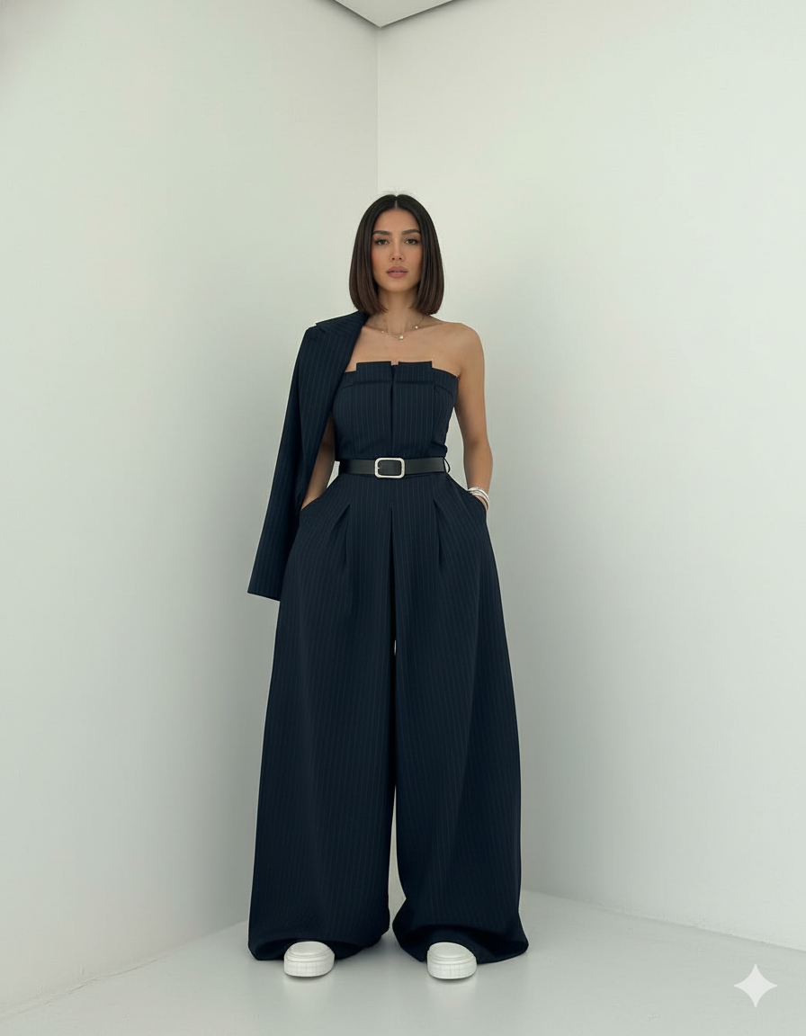 Cyravine - Vrouwen Ensemble Bustier en Jas in Elegante en Trendy Stijl