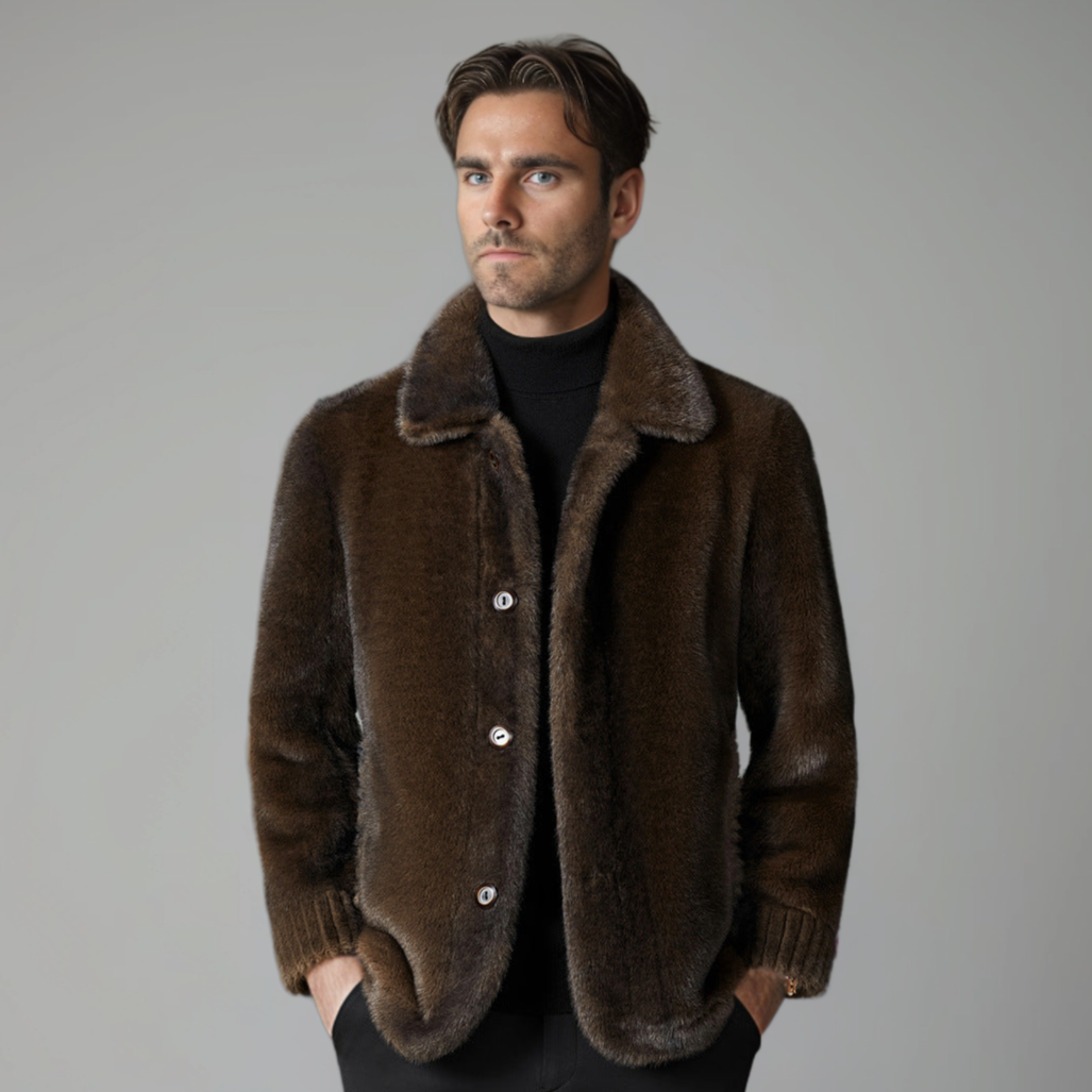 Aldéric™ - Heren Parka Jas met Nepbont Elegantie