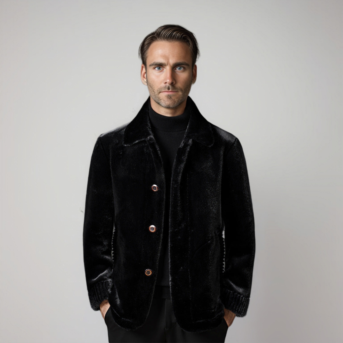 Aldéric™ - Heren Parka Jas met Nepbont Elegantie