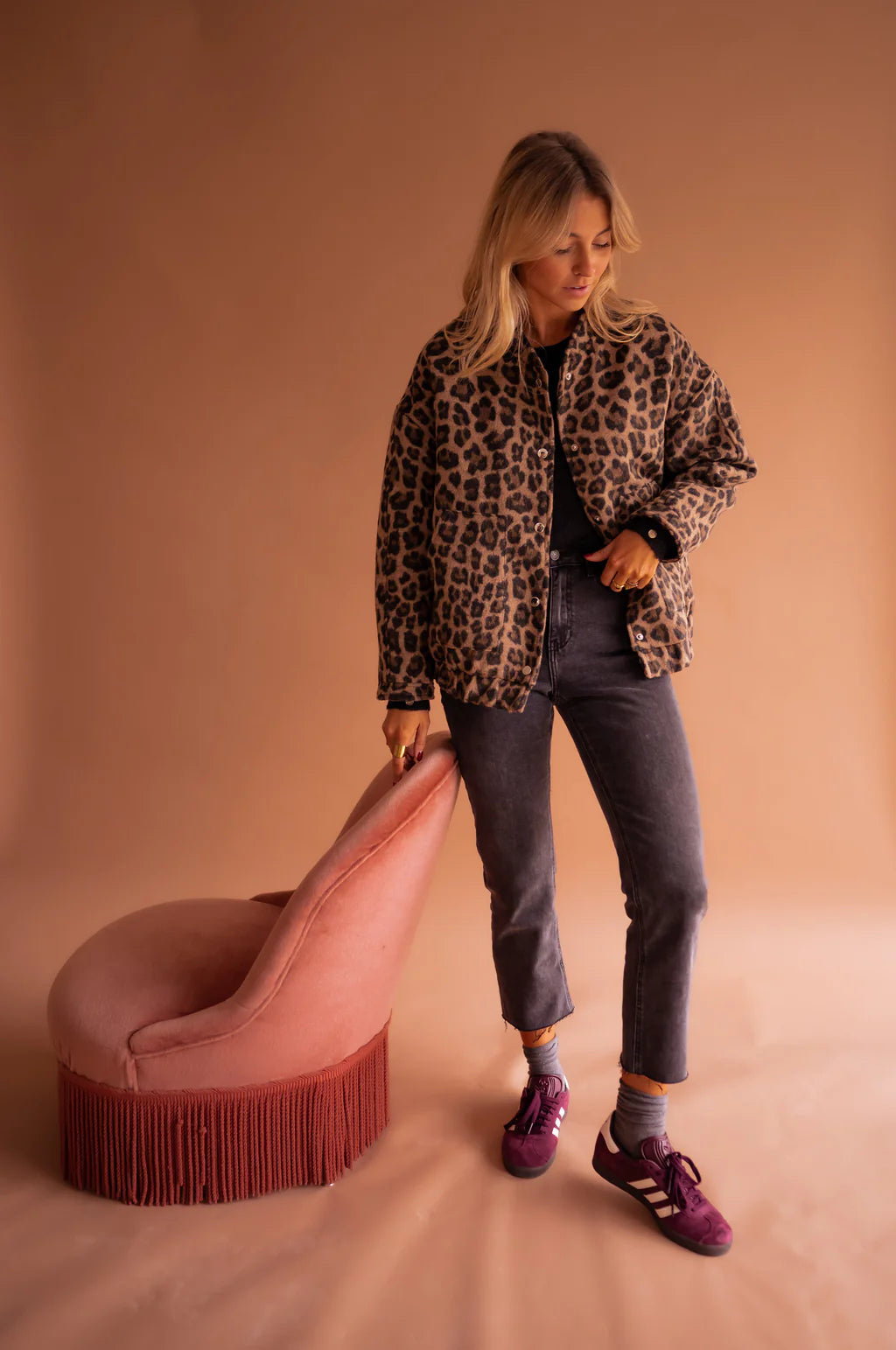 Suzanne™ - Luipaardprint Bomberjack voor vrouwen