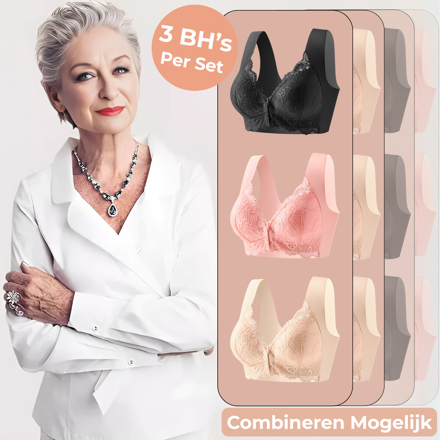 Faylinn™ - Wireless bra - Set van 3 bh's