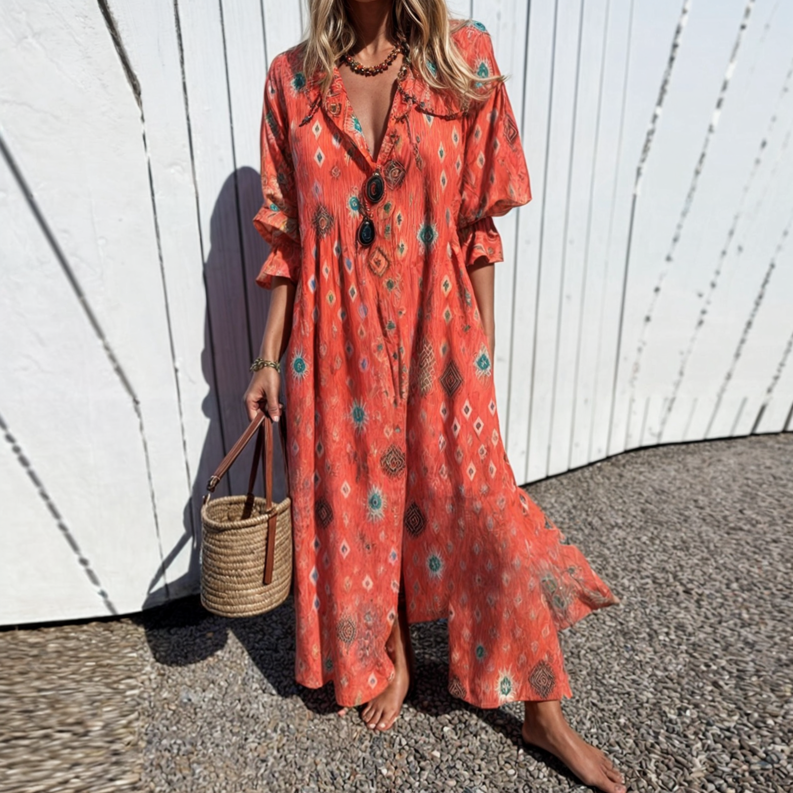 Odile™ - Kleurrijke jurk voor de lente en zomer