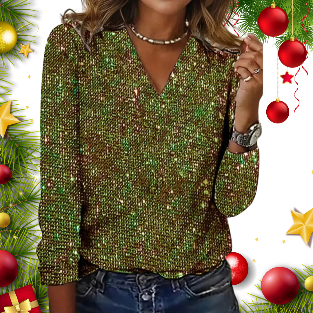 Tabitha™ - Glitter top voor dames
