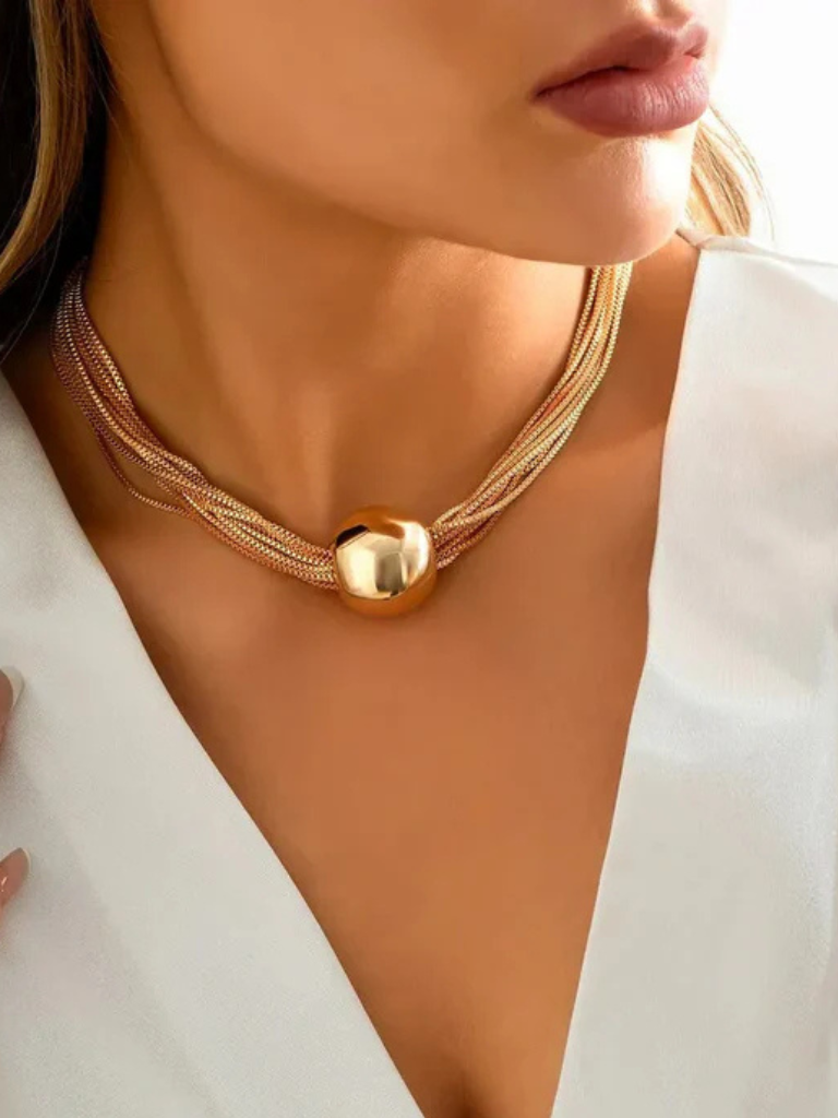 Brisavora - Luxe Collier met Elegante Bal