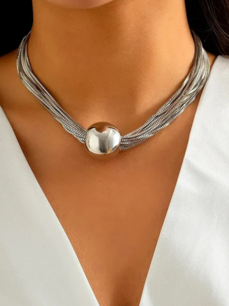 Brisavora - Luxe Collier met Elegante Bal