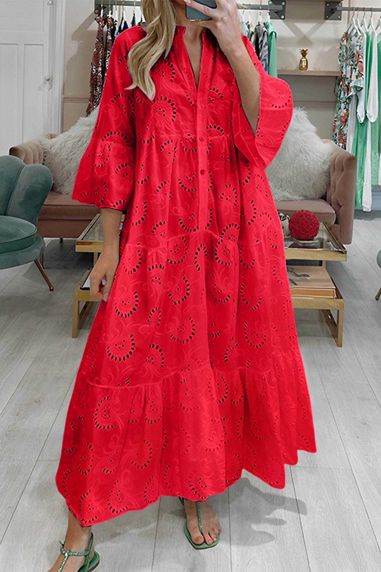 Noa™ - Katoenen jurk met unieke mouwen