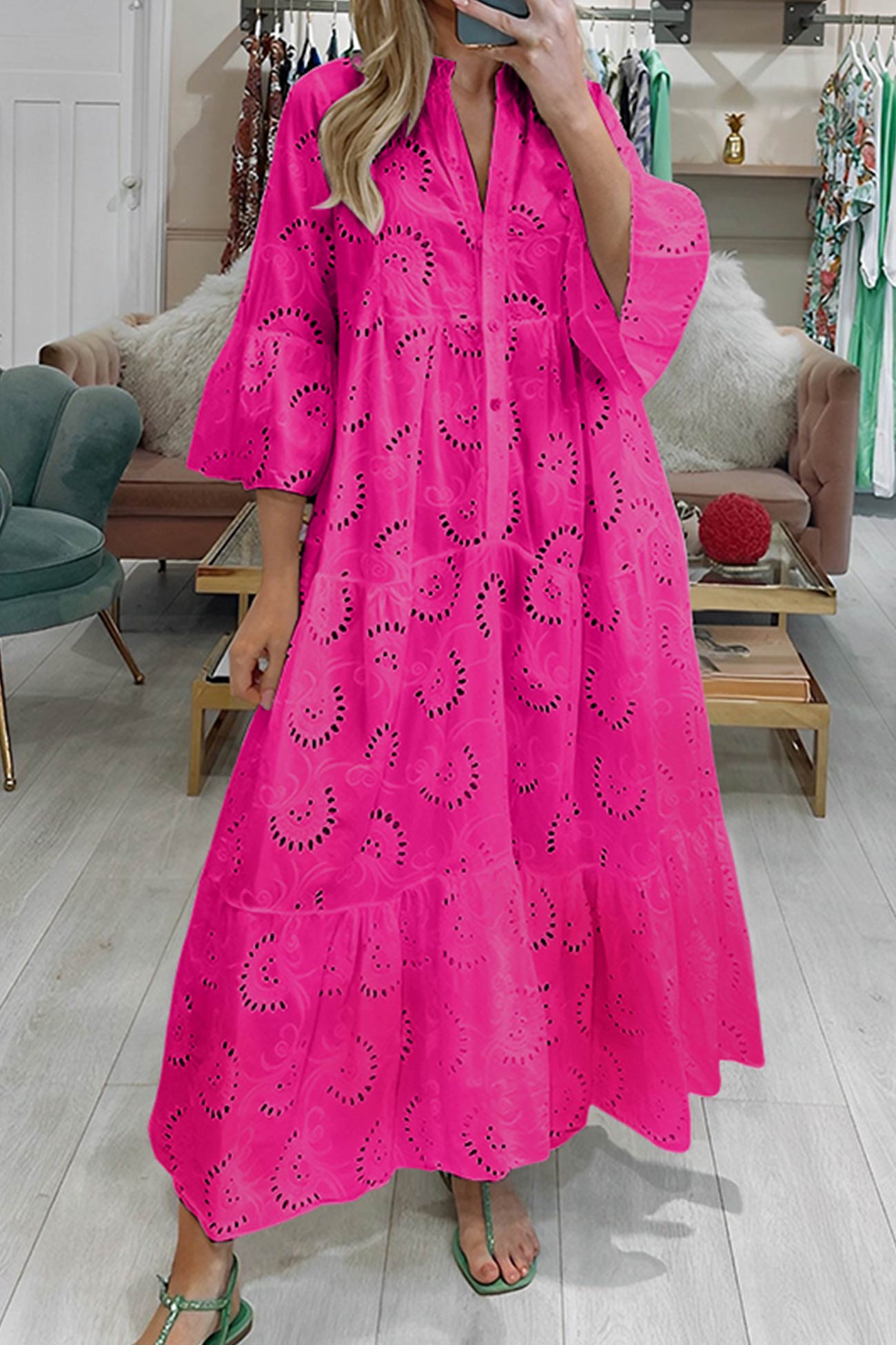 Noa™ - Katoenen jurk met unieke mouwen
