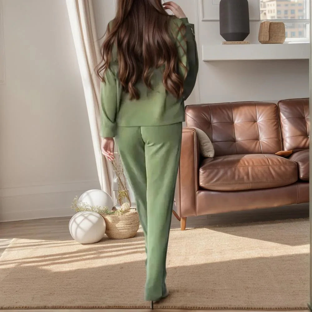 Delisara - Ensemble Stefany en Super Zachte Sweatshirt met Discrete Glans