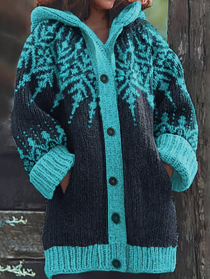 Isaralisse - Oversized Winterprint Mantel