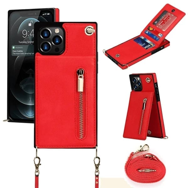 Angélique™ - Iphonehoesje met koord en kaarthouder