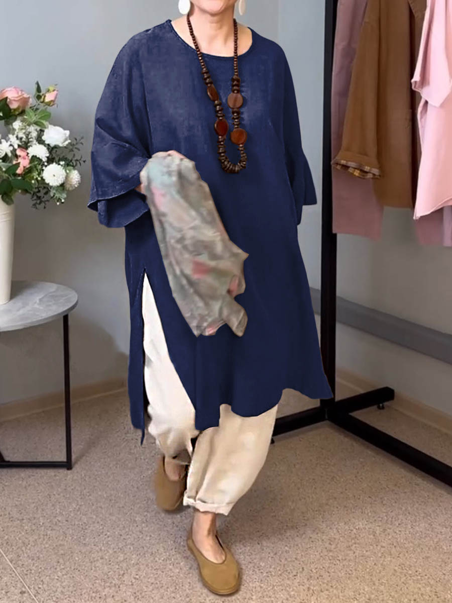 Isandra™ - Linnen lange casual tuniek