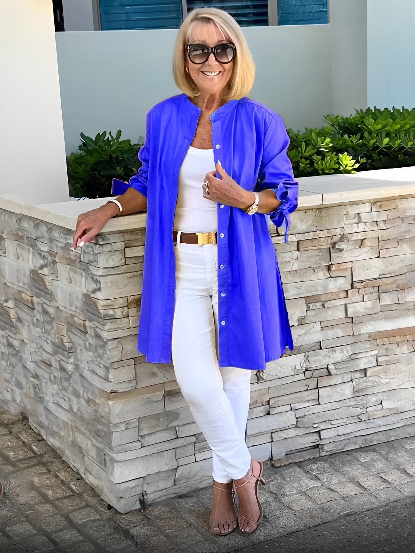 Liora™ - Blouse jasje met prachrige mouwen
