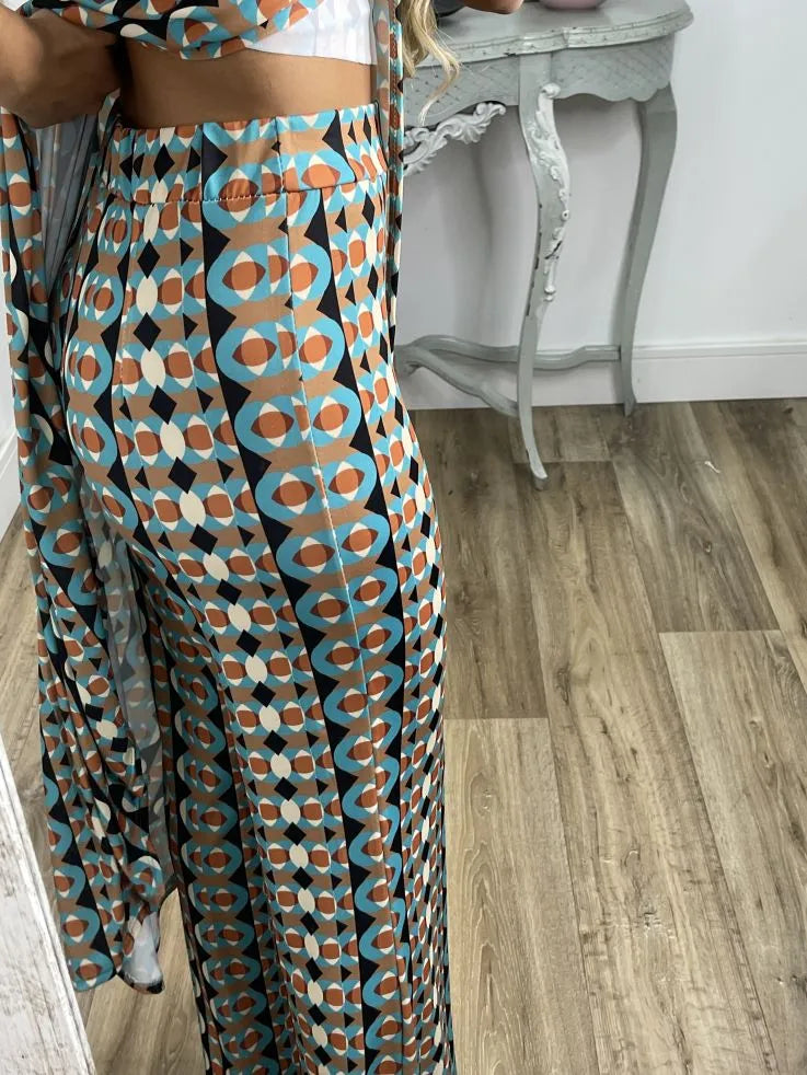 Nerola - Tweedelige set met geometrische print