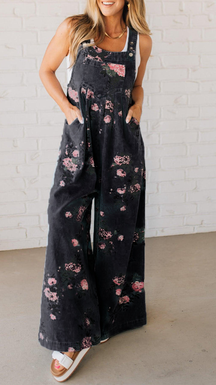 Elaria™ - Dames-Jumpsuit met print en zakken
