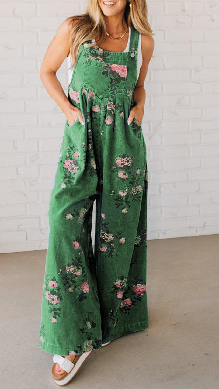 Elaria™ - Dames-Jumpsuit met print en zakken