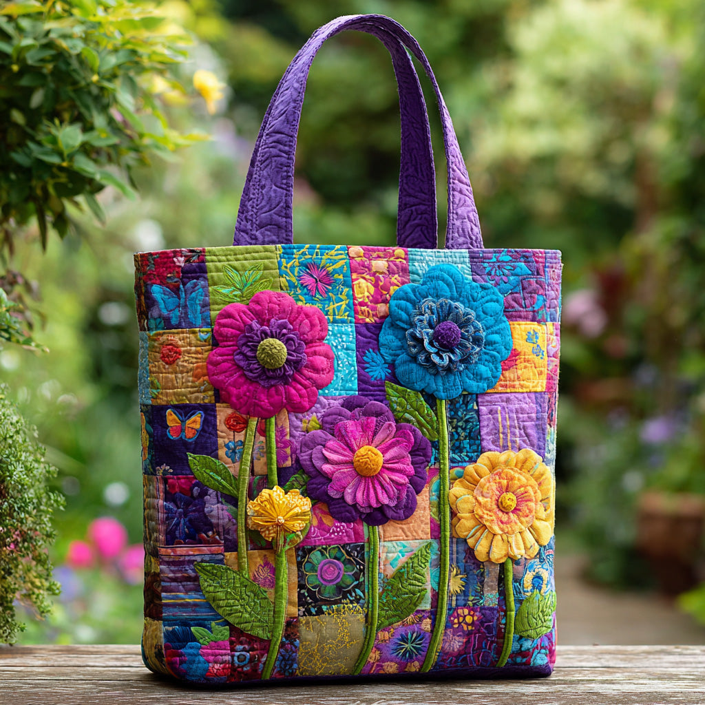 Gwenavella - Artistieke Tas met 3D Bloemmotief